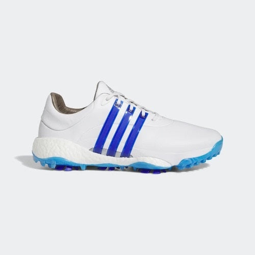 Adidas Tour 360 22 Golf Shoes - White / Blue