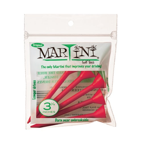 An image of NEW Martini Golf Tees 3-1/4" 5 Count Original Flame on a white background