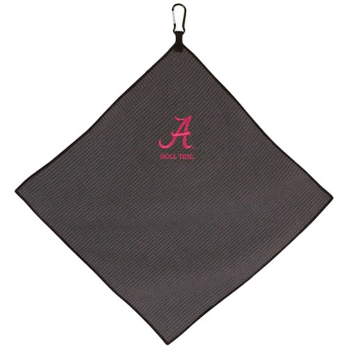 An image of Collegiate Microfiber Towel - 15X15 - Alabama - Gray on a white background
