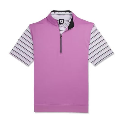 An image of a FootJoy Half-Zip Jersey Vest - Orchid - XXL on a white background
