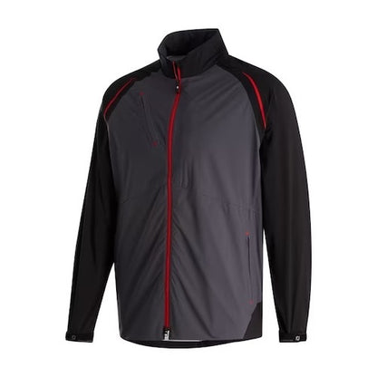 An image of a FootJoy DJ Select Jacket - Black / Charcoal / Red - XXL on a white background