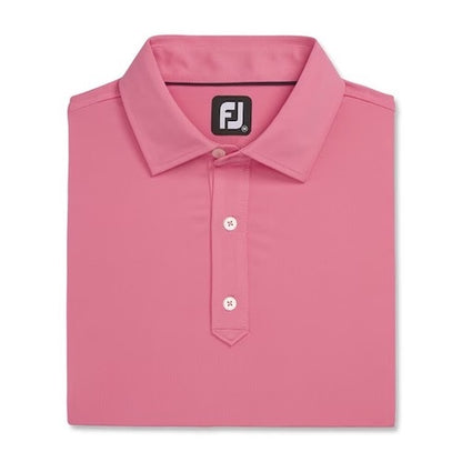 An image of a FootJoy Solid Lisle Traditional Polo Set-on Placket - Watermelon - XXL on a white background