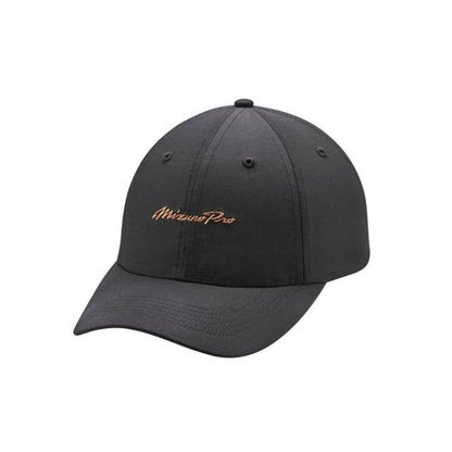 An image of Mizuno Pro Script Hat Black-Copper - 260352.9075.10.One on a white background
