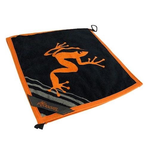 An image of Amphibian Towel - Orange/Black on a white background