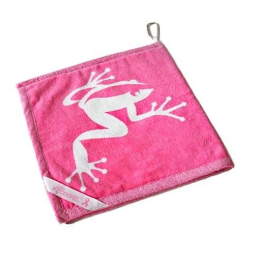 An image of Amphibian Towel - Pink on a white background