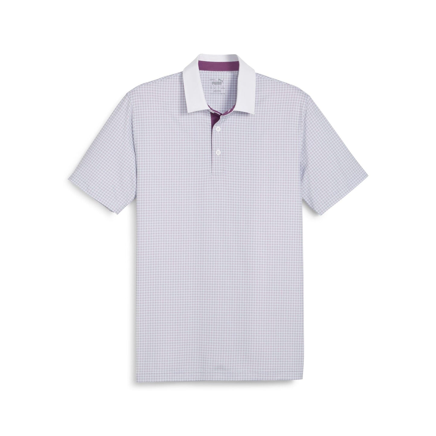 Puma Golf Mattr Circular Polo - White Glow-Crushed B - S