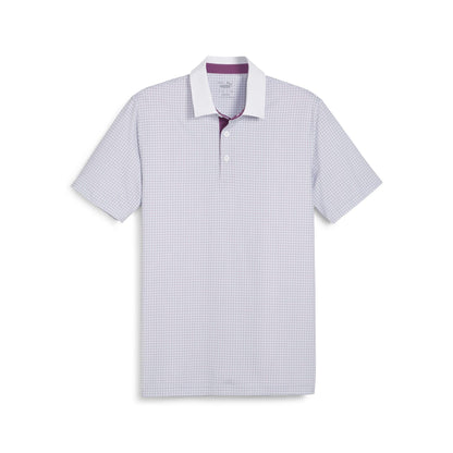 Puma Golf Mattr Circular Polo - White Glow-Crushed B - S