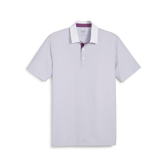 Puma Golf Mattr Circular Polo - White Glow-Crushed B - S