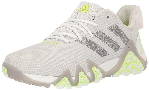 Adidas CodeChaos 22 Golf Shoes - White / Grey / Lucid Lemon