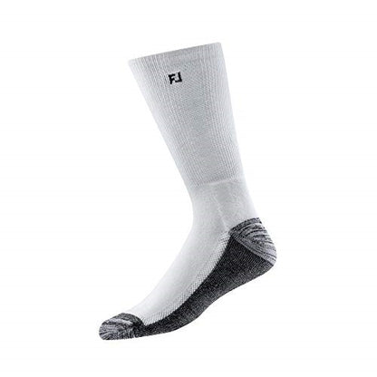 An image of a FootJoy Pro Dry Crew Socks - Size 7-12 - White on a white background