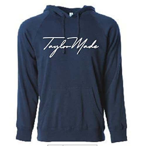 An image of TaylorMade Golf Script Hoodie - Navy - XL on a white background