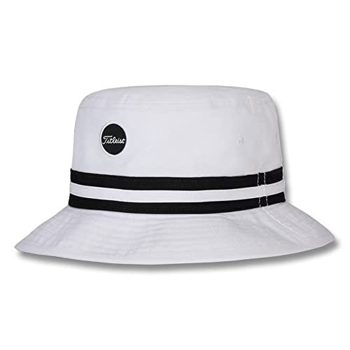 An image of NEW Titleist Montauk Bucket White/Black Large/Extra Large on a white background