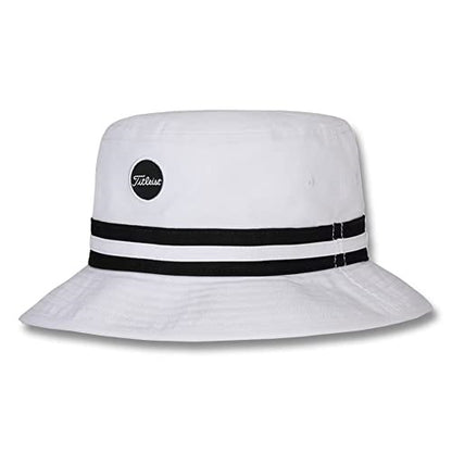 An image of NEW Titleist Montauk Bucket White/Black Large/Extra Large on a white background