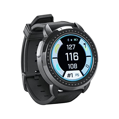 An image of Bushnell Ion Elite Gps Rangefinder Watch - Black on a white background