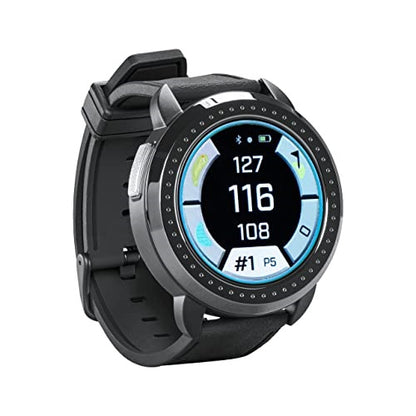 An image of Bushnell Ion Elite Gps Rangefinder Watch - Black on a white background