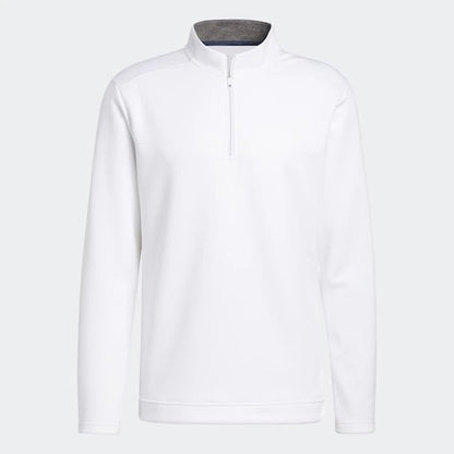 An image of NEW Adidas CLUB 1/4 ZIP WHITE M on a white background