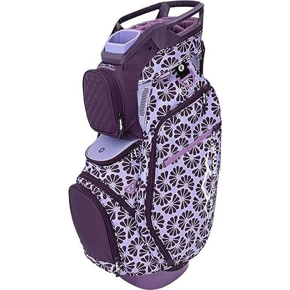 An image of Sun Mountain 2024 Diva  Cart Bag - Lilac-Plum-Violet on a white background