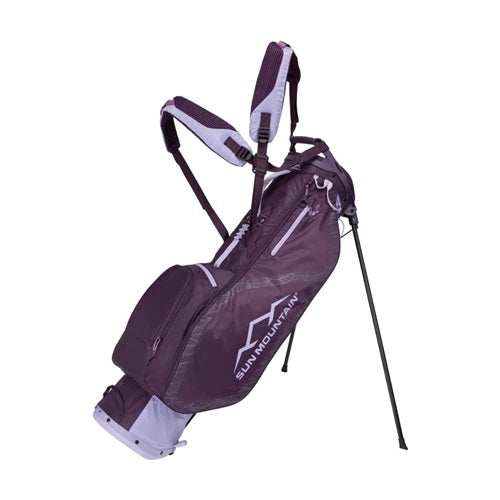 An image of Sun Mountain 2024 Womens 2.5+ Stand Bag - Lilac-Plum-Violet on a white background