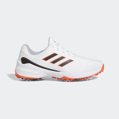 Adidas ZG23 Golf Shoes - White / Black / Orange