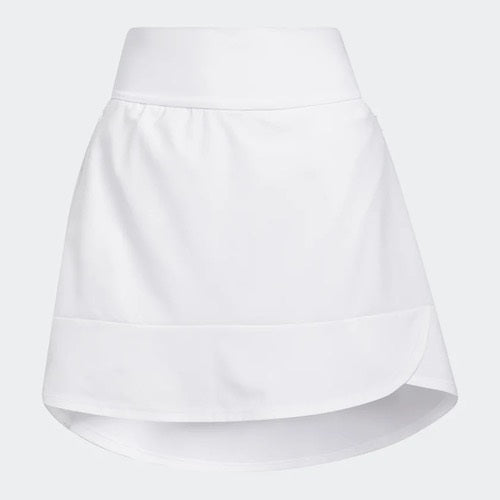 An image of Adidas Women's Frill Skort - White - M on a white background