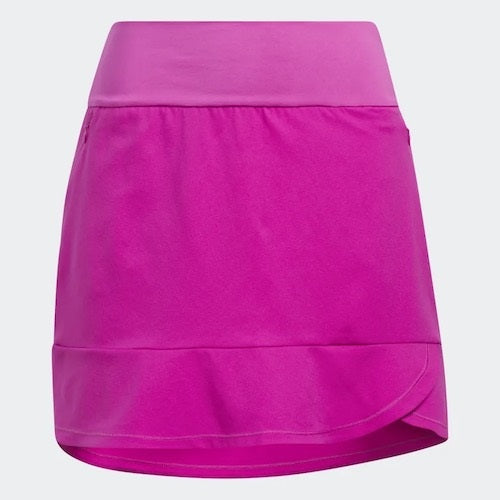 An image of Adidas Women's Frill Skort - Fuschia - M on a white background