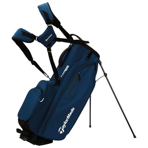 An image of TaylorMade 2024 Flextech Crossover Stand Bag - Navy on a white background
