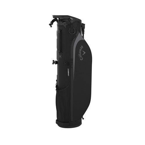 A hero image of a black Callaway golf stand bag on a white background