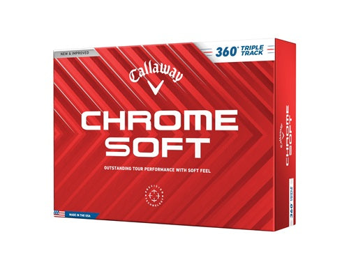 Callaway Chrome Soft 24 360 Triple Track Golf Balls - Dozen