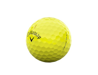 Callaway Chrome Tour 24 Golf Balls - Yellow - Dozen