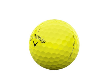 Callaway Chrome Tour X 24 Golf Balls - Yellow - Dozen