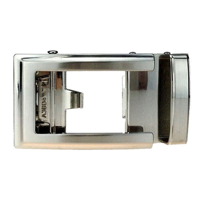 An image of Nexbelt Buckle: Aretmis Brushed Nickel on a white background