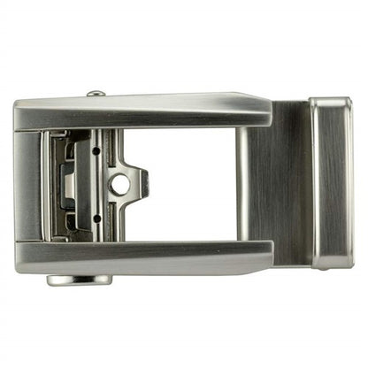 An image of Nexbelt Buckle: Prometheus - Matte Nickel on a white background