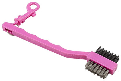 An image of Pink 2-Way Golf Brush on a white background