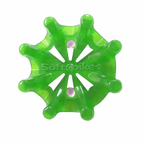 An image of NEW Softspikes Pulsar Golf Cleats Green on a white background