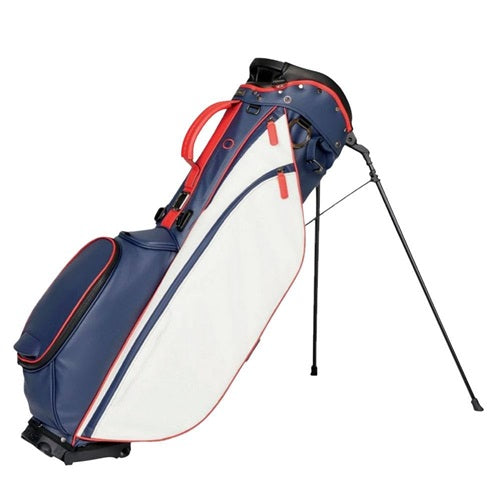 An image of Linkslegend Members Bag - Navy / White / Red on a white background