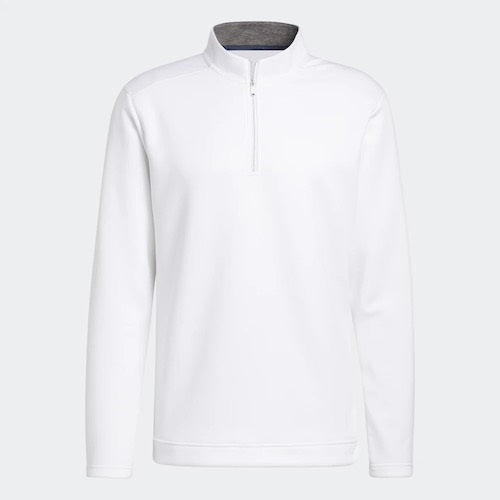 An image of NEW Adidas CLUB 1/4 ZIP WHITE L on a white background