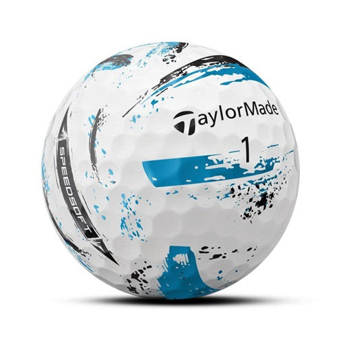 TaylorMade 2024 SpeedSoft Ink Golf Balls - Blue - Dozen