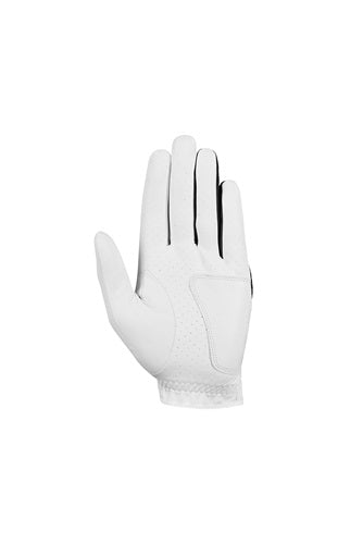 An image of Callaway Weather Spann Premium Synthetic Glove (White, 2-Pack, Standard, XX-Large, Worn on Left Hand) on a white background