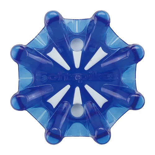An image of NEW Softspikes Pulsar Golf Cleats Blue on a white background