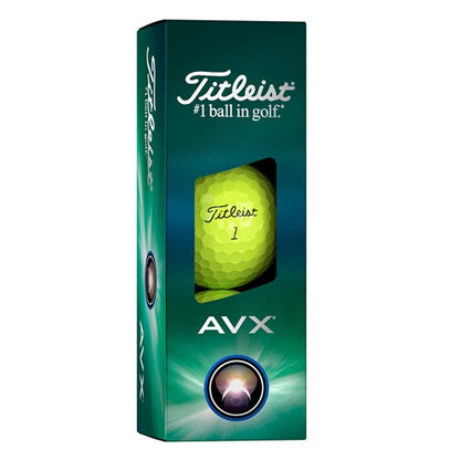 Titleist AVX Golf Balls - Yellow - Dozen