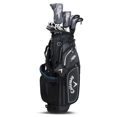 Callaway golf bag with clubs on a white background