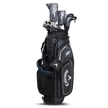 Callaway golf bag with clubs on a white background