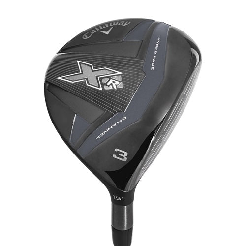Callaway golf club head with X2R branding on a white background
