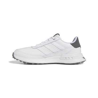 White Adidas sneaker on a white background
