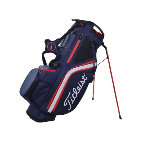 Titleist Hybrid 14 Stand Bag - Navy / White / Red