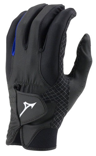 An image of Mizuno Rainfit Glove - Black/Royal on a white background