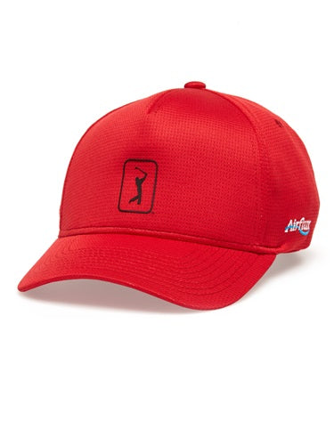 An image of Pga Tour Hat - Mesh Cap - Chili Pepper on a white background