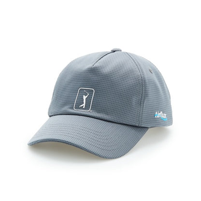 An image of Pga Tour Hat - Mesh Cap - Quiet Shade Heather on a white background