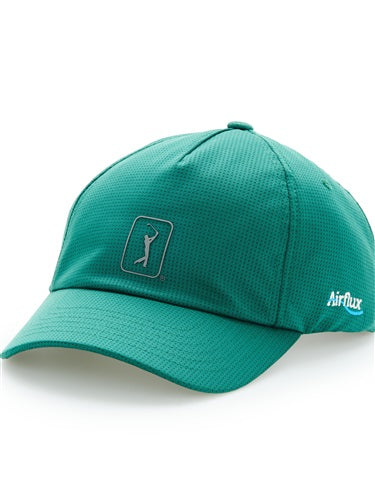 An image of Pga Tour Hat - Mesh Cap - Hunter Green on a white background