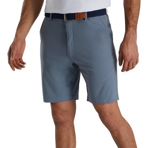 An image of a FootJoy Performance Knit Shorts - Graphite - 33 on a white background